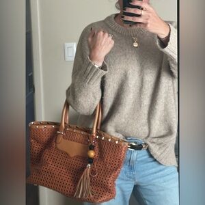 Rebecca minkoff Woven leather Tote Bag with Tassel